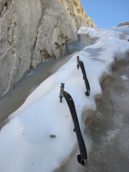 Tools parked in a convenient snow patch while I took a few pictures - ...