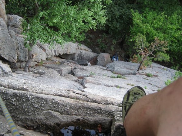 Looking down on the first pitch of Betty