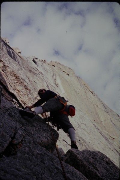 A part of The Window route can be seen high above Johns head in this ...