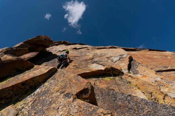 You can tell Betsy prefers face climbing