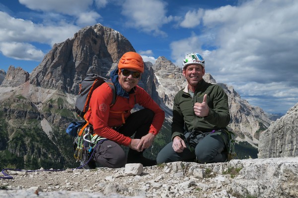 Summit of Torre Grande, Tofana di Roses behind