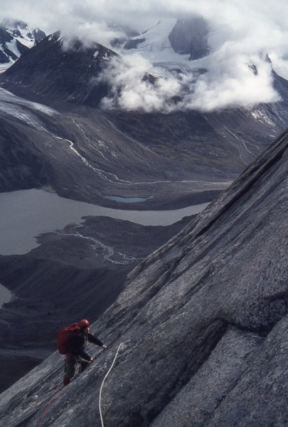 Nearing the headwall.