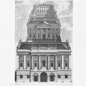 A perspectival drawing of the Bank of England's first non-rented locat...