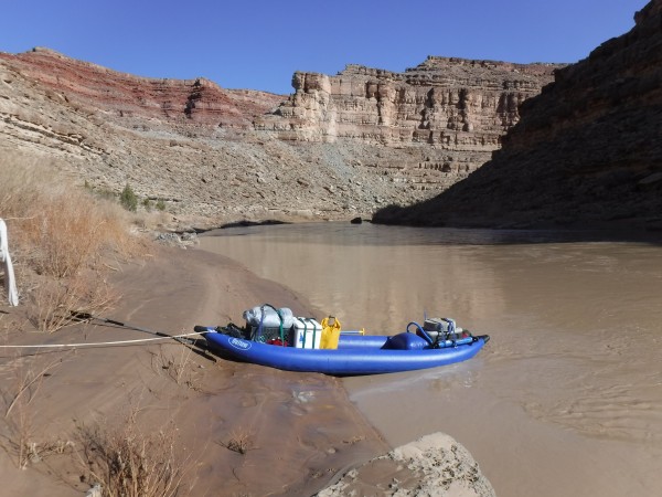 The rig, a 12' 2 person inflatable.