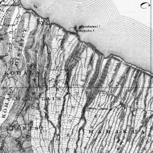 1916 edition of the usgs map that included the route of both the kohal...