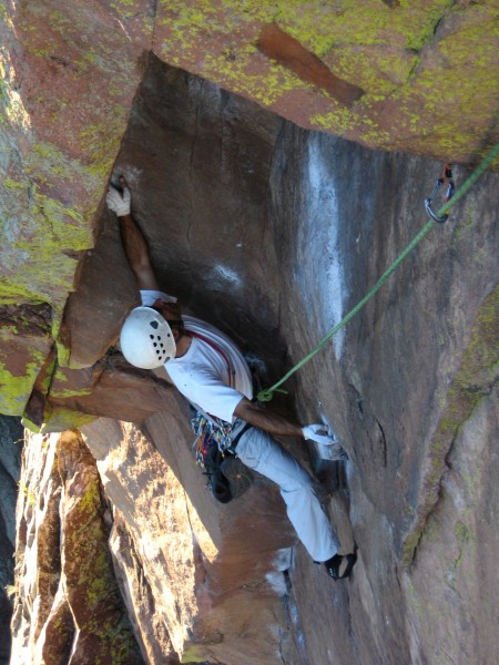 GO in the thick of things on the chimney pitch