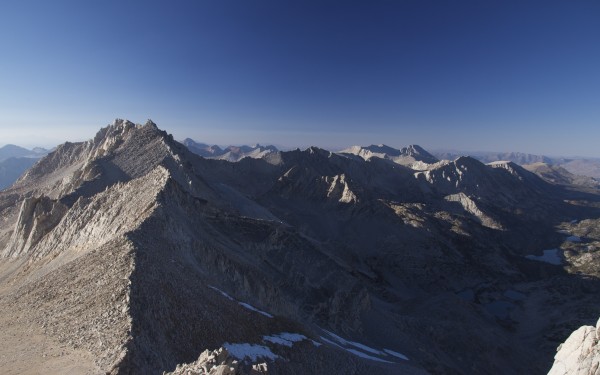 Looking north from near the summit of Bear Creek Spire.