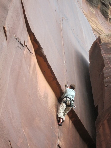 Kristen on the overhang