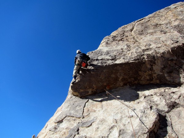 SW Corner of Headstone Rock &#40;5.6&#41; -- Justin leading