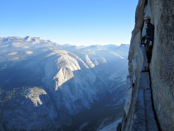 Northwest Regular Route, thank god ledge traverse