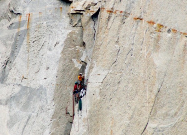 Belay change somewhere in the stoveleg crack.