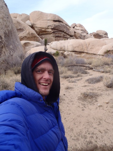 "Oh, yeah! I remember this place." Disaster Master at Joshua Tree.