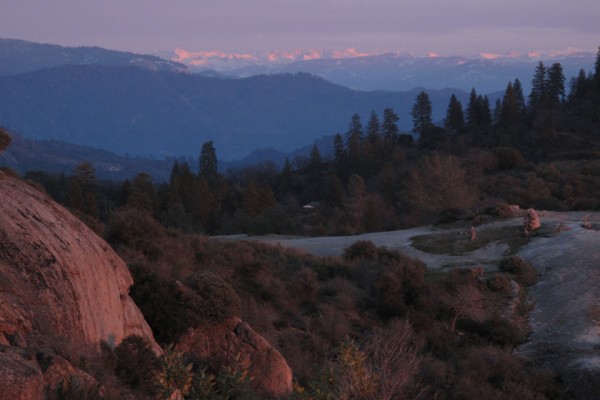 Purple mountains majesty... the Sierra.