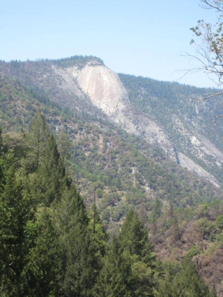 Bald Rock Dome as seen from the Feather Falls trail.