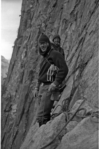 George Meyers and Kevin Worrall near nowhere on the 1st ascent of Free...