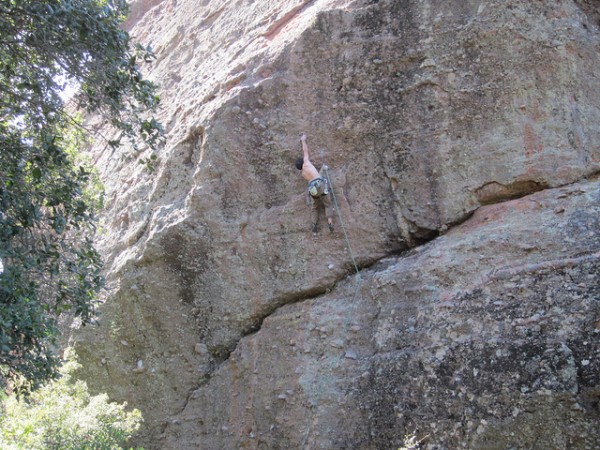 Bad Bolts Variation 5.10c, Photo courtesy of Munge.