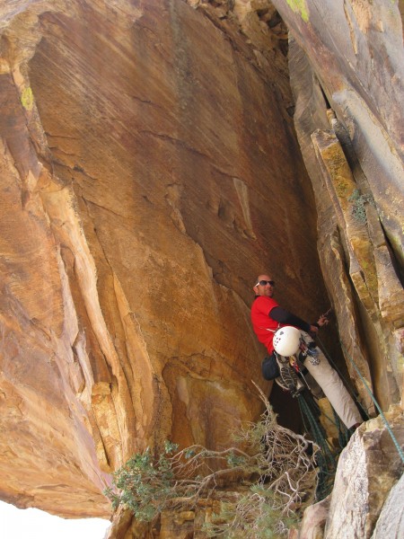 first belay that was out of the wind