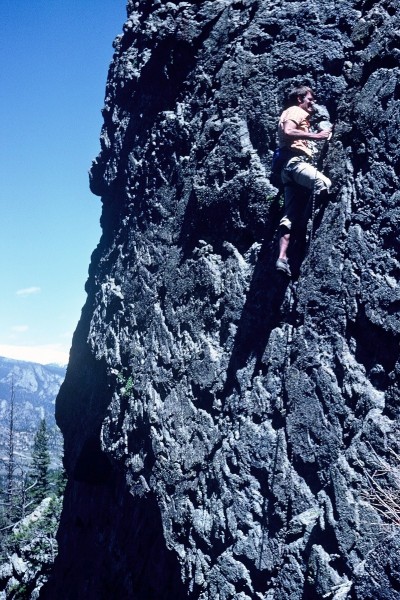 Bob continuing the second pitch of DeVille III Route...