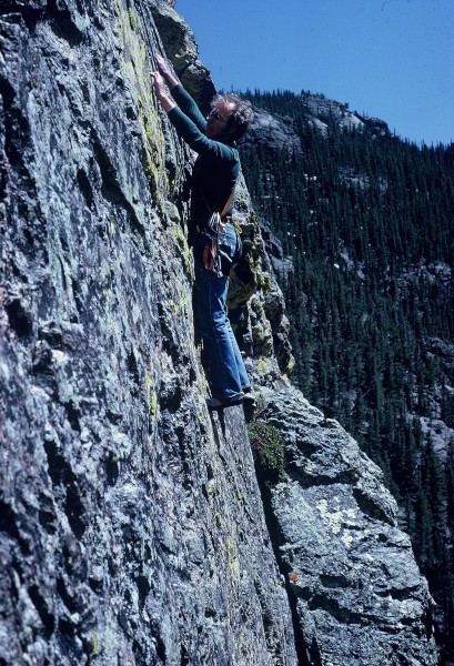 Rodger "Brokedownclimber" Raubach on pitch 3. Not so "Brokedown" 31 ye...