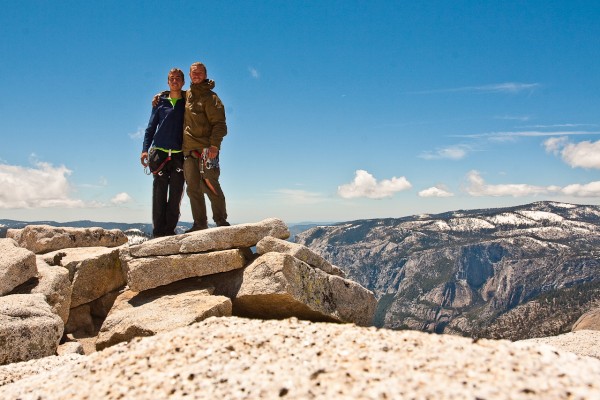 We had the summit to ourselves before the tourists started pulling the...