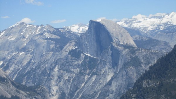 A snowy summit view in June.  Love it.