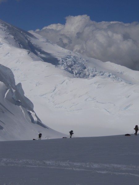 Another team pulls into 11,200' Camp.