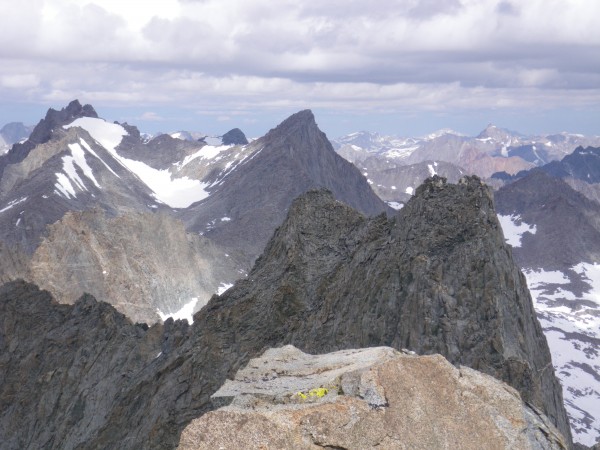 Polemonium Peak &#40;left&#41;, Mt. Sill &#40;center&#41;, Norman Clyd...