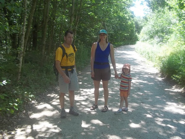 Pete, Dana &#40;mom, three month's pregnant with twins&#41;, and Lily....