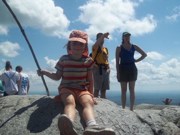 Summit &#40;stick&#41;! That's a happy, tired face!