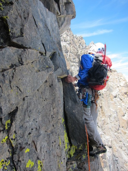 Me on fourth pitch traverse