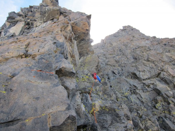 Me on another traverse pitch &#40;#6 I think&#41;