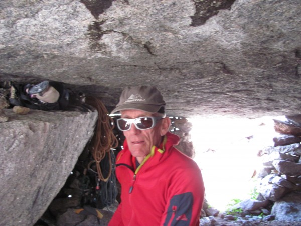Bivy Cave at the Base of Ambush