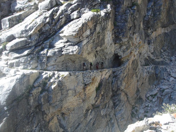 The trail through chasm of the Mountain King.