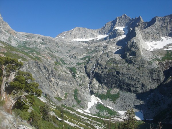 Hamilton Lakes basin with Eagle Scout Peak above.