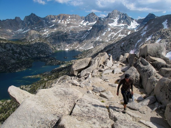 Rae Lakes from Fin Dome