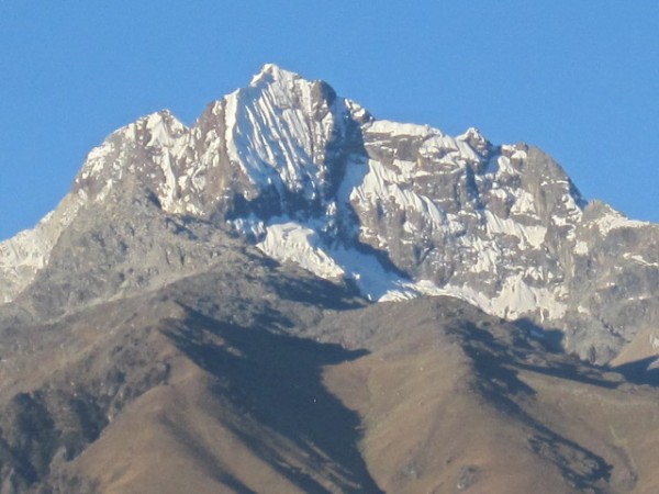 Churup, a very visible peak from Huaraz.