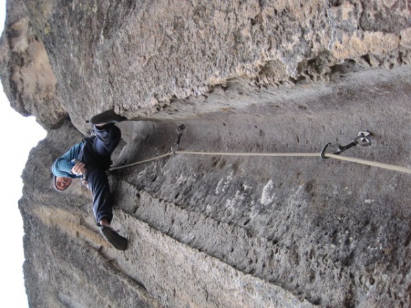 If you could humor me, tilt your head to climbers' left. &#40;I haven'...