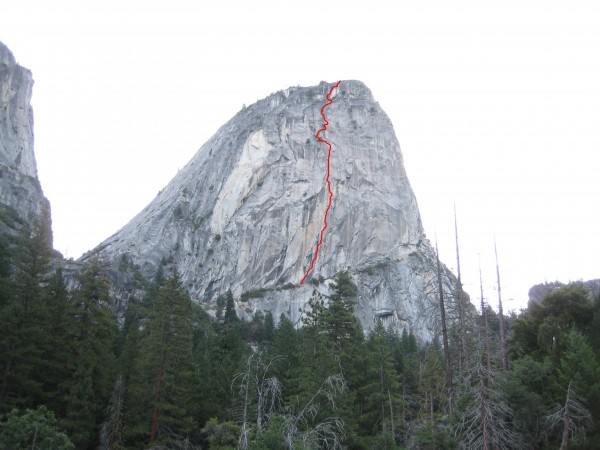 The Southwest Face takes a proud line up Liberty Cap