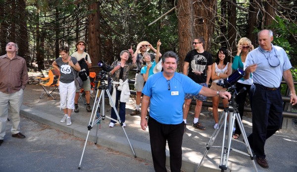 Ansel Evans had his usual appreciative crowd