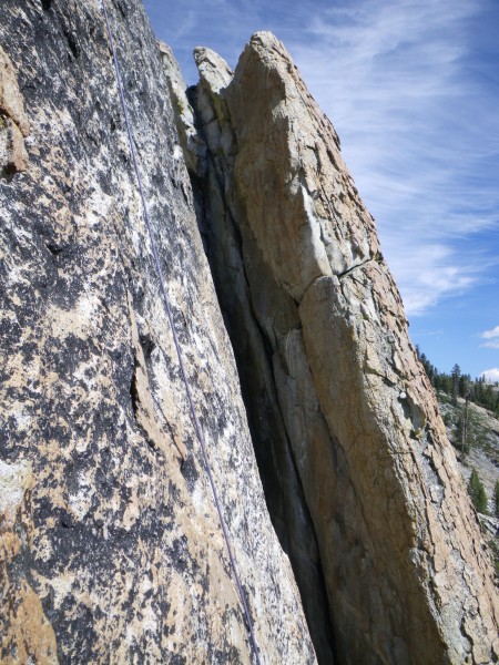 Shooting Star Chimney &#40;5.8+&#41;, from Golden Nugget rappel