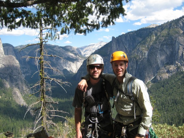 Pumped up to be on top on the MC East Buttress!