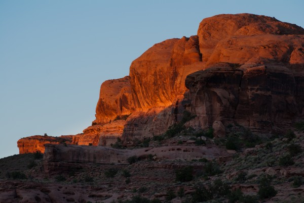 Sunset near camp